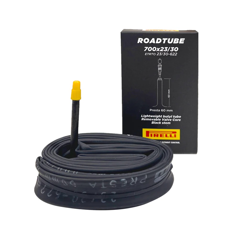 thumbnail image 2 of Pirelli P Zero SmarTube – 700 X 23-32c Inner Tube With 60mm Presta Valve, Yellow 2 of 2